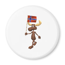 3D Norway Fridge Magnets