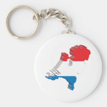 3D Países Bajos Llaveros Personalizados