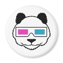 3D Panda Refrigerator Magnet