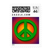 3D peace sign - postage postage