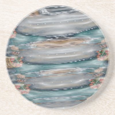 3d Pearl Precious Stone Collection Beverage Coasters by doonagiri