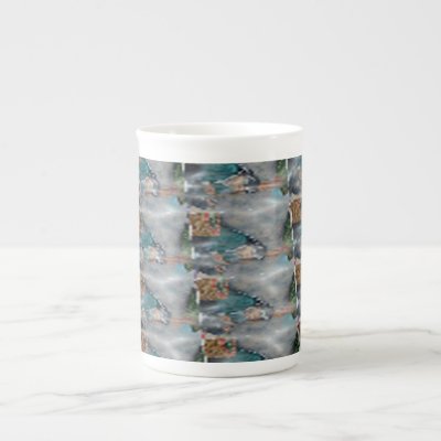 3d Pearl Precious Stone Collection Bone China Mugs by doonagiri