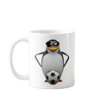 3d Penguin Footballer Mugs