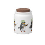3d Penguin Soldier Candy Jar
