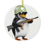 3d Penguin Soldier Christmas Tree Ornaments