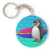 3d-penguin-surfboard keychain