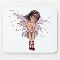 3D Pink Pixie 3 Mouse Pad