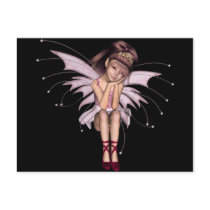 3D Pink Pixie 3 Post Cards