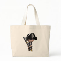 3d-Pirate-pen Canvas Bags