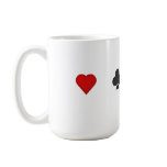 3D Playing Card Suits - Coffee Mug