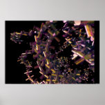 3d Poster with purple crosses