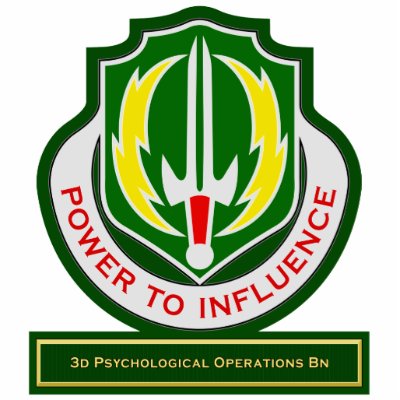 3d Psychological Operations Battalion DUI Acrylic Cut Outs by a2zgraphicsworks