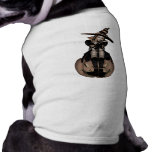 3D PUNK PUMPKIN GIRL - EARLY COLOR HALFTONE DOGGIE T SHIRT
