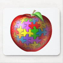 3D Puzzle Apple mousepads by wolfmama 3D Puzzle Apple mousepads