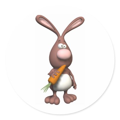 3D Rabbit Sticker by animalworld