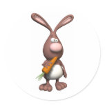 3D Rabbit stickers