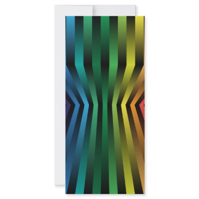 3D Rainbow Customized Rack Card by JAM_Design