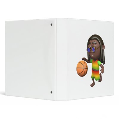 3d rasta basketball player vinyl binder by hightees