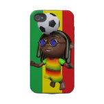 3d Rasta Header Football Iphone 4 Tough Covers