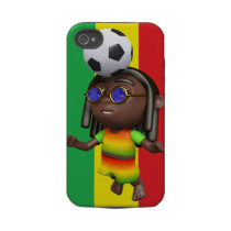 3d Rasta Header Football Iphone 4 Tough Covers