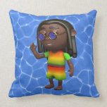 3d Rasta Waves Pillows