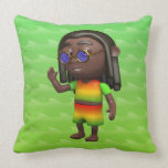 3d Rasta Waves Pillows