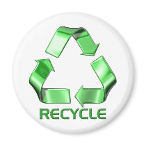 3d Recycle Graphic magnets
