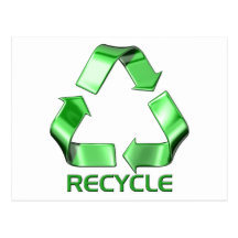 3d Recycle Graphic Post Card