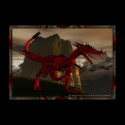 3D Red Dragon Poster