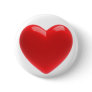 3d Red Heart (Any Color U Like!) Pinback Buttons