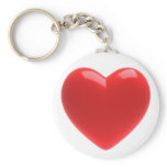 3d Red Heart (Any Color U Like!) Key Chain