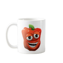 3d Red Pepper Laughs with joy Coffee Mug