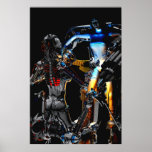 3D Robot Fight Posters