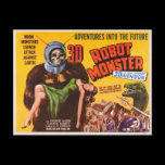 3D ROBOT MONSTER POSTCARD