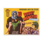 3D ROBOT MONSTER POSTCARD