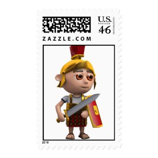 3d Roman Soldier (Any Color U Like!) stamp