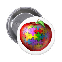 3D rompecabezas Apple Pin