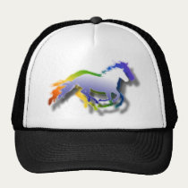 3D Running Horses hats