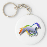 3D Running Horses Key Chain