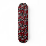 3d Scrypt Maroon Board Skate Board Deck