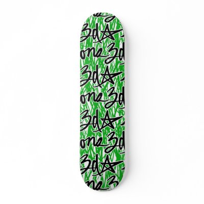 3d Scrypt & Scribbels Board Skate Board Deck by 3DInnovations