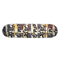 3d Scrypt & Squares Board skateboards