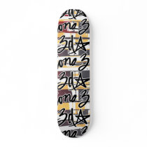 3d Scrypt & Squares Board Skate Boards