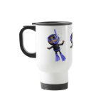 3d Scuba Diver Swims to Surface (Any Color U Like! Coffee Mug