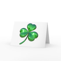 3d shamrock design cards