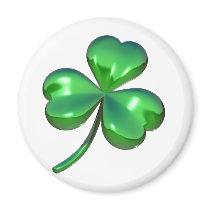 3d shamrock design magnet