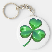 3D Shamrock Key Chains