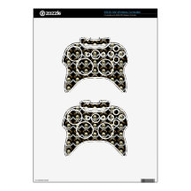3D Skull and Crossed Swords Xbox 360 Controller Skin
