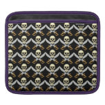 3D Skull and Crossed Swords Sleeves For iPads