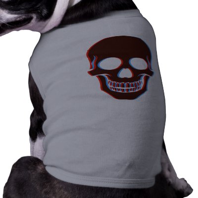 3D Skull Doggie Dog Clothing by ideabeast